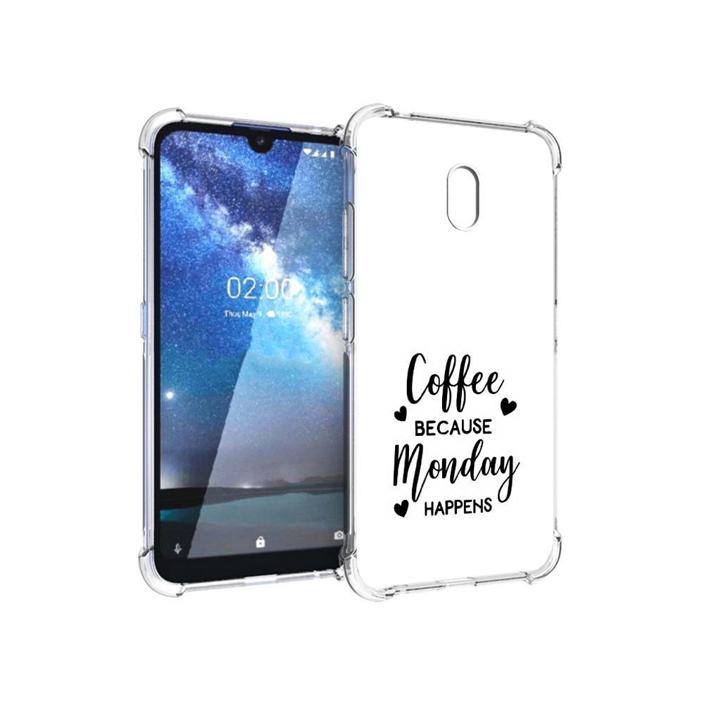 

Чехол MyPads Tocco для Nokia 2.2 кофе и понедельник стал счастливым (PT134721.103.402), Прозрачный, Tocco