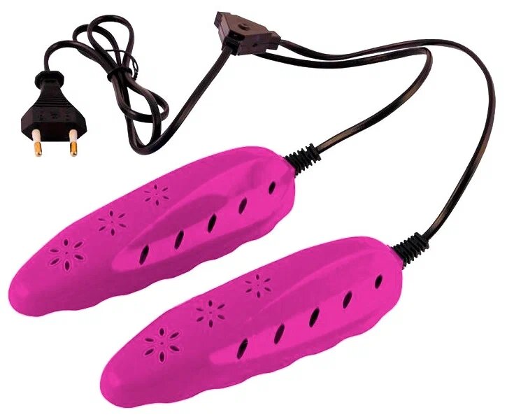 Сушилка для обуви электрическая, розовая