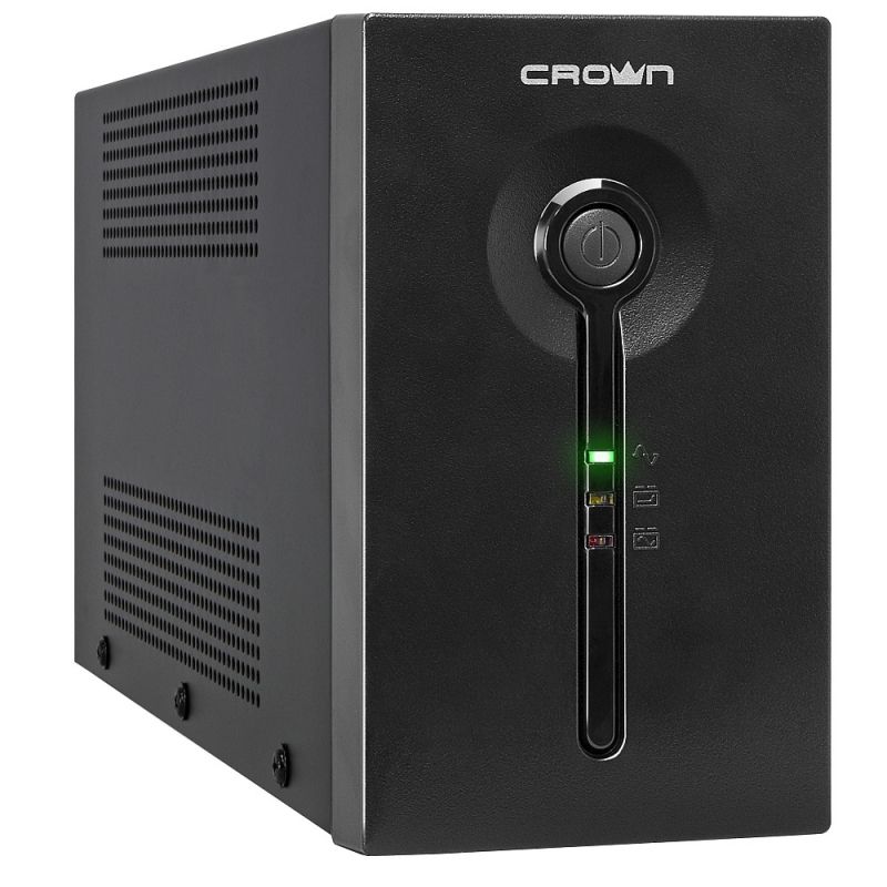 Источник бесперебойного питания Crown Micro CMU-SP650 COMBO USB Black
