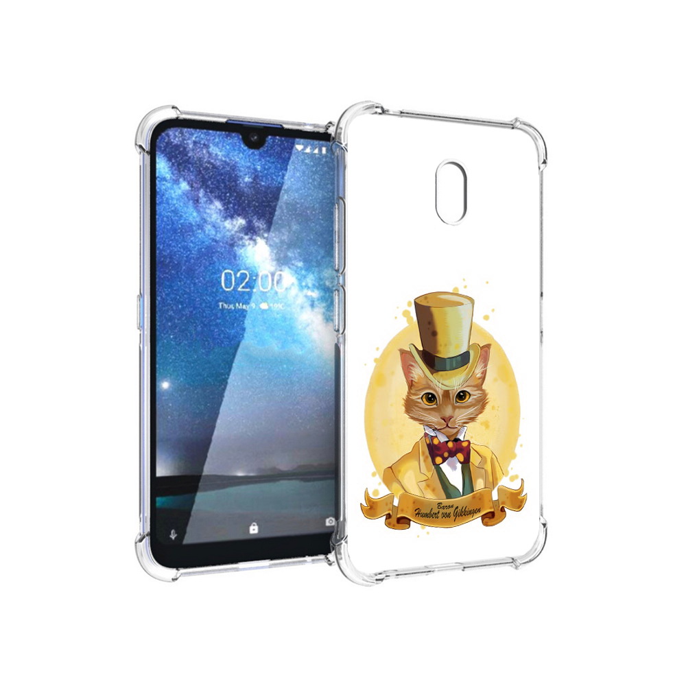 

Чехол MyPads Tocco для Nokia 2.2 кот юрист (PT134721.103.401), Прозрачный, Tocco