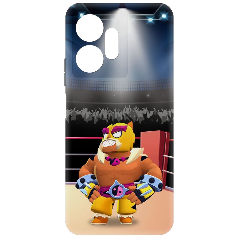

Чехол-накладка Софт Brawl Stars - Эль Тигро для Infinix Zero 20 4G, Черный