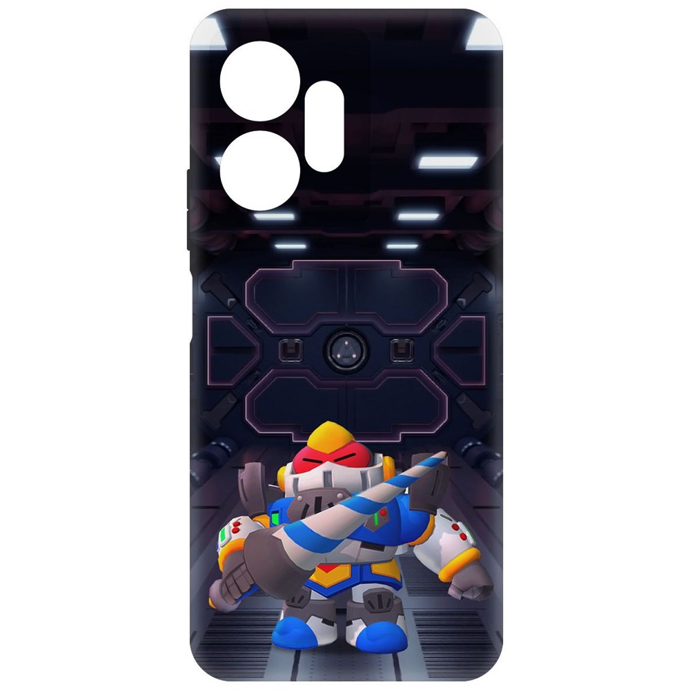 

Чехол-накладка Софт Brawl Stars - Паладин Вольт-Меха для Infinix Zero 20 4G, Черный