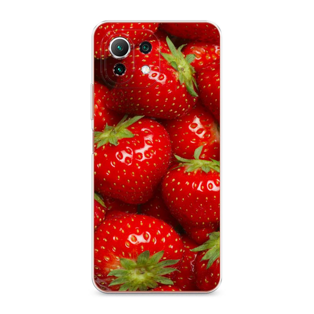 

Чехол Awog на Xiaomi Mi 11 Lite/5G NE "Клубника", Разноцветный, 311750-10
