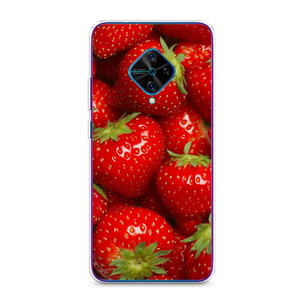 

Чехол Awog на Vivo Y9s "Клубника", Разноцветный, 262450-10