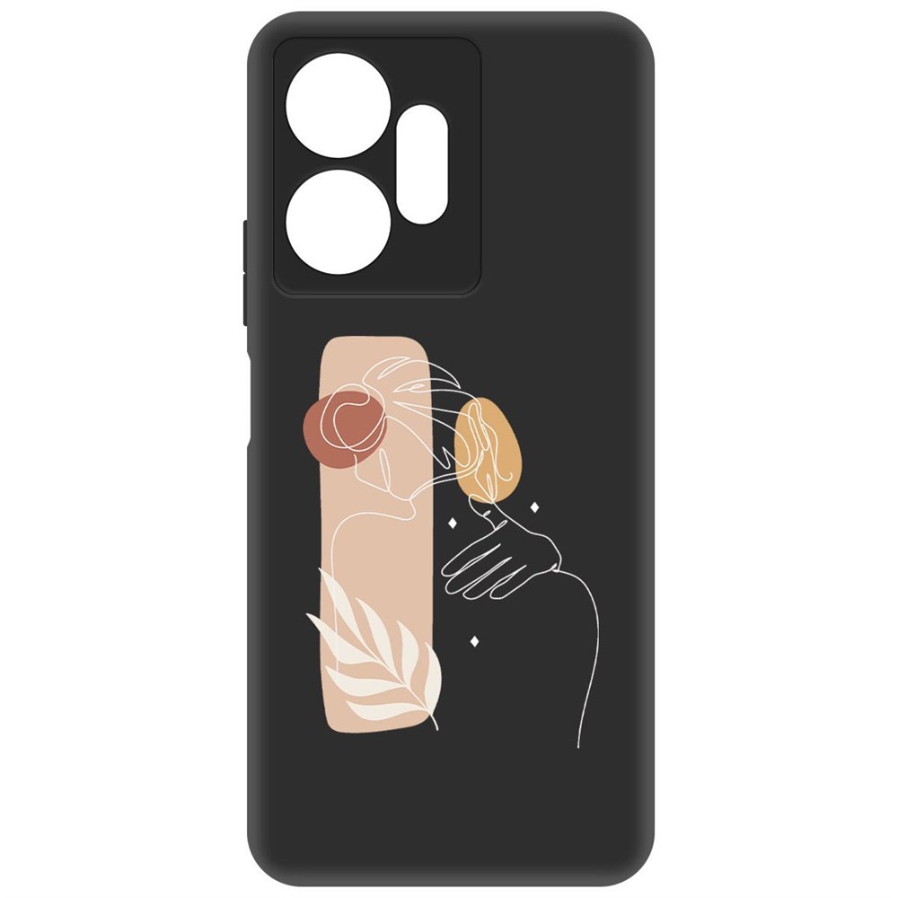 

Чехол-накладка Софт Нежность для Infinix Zero 20 4G, Черный