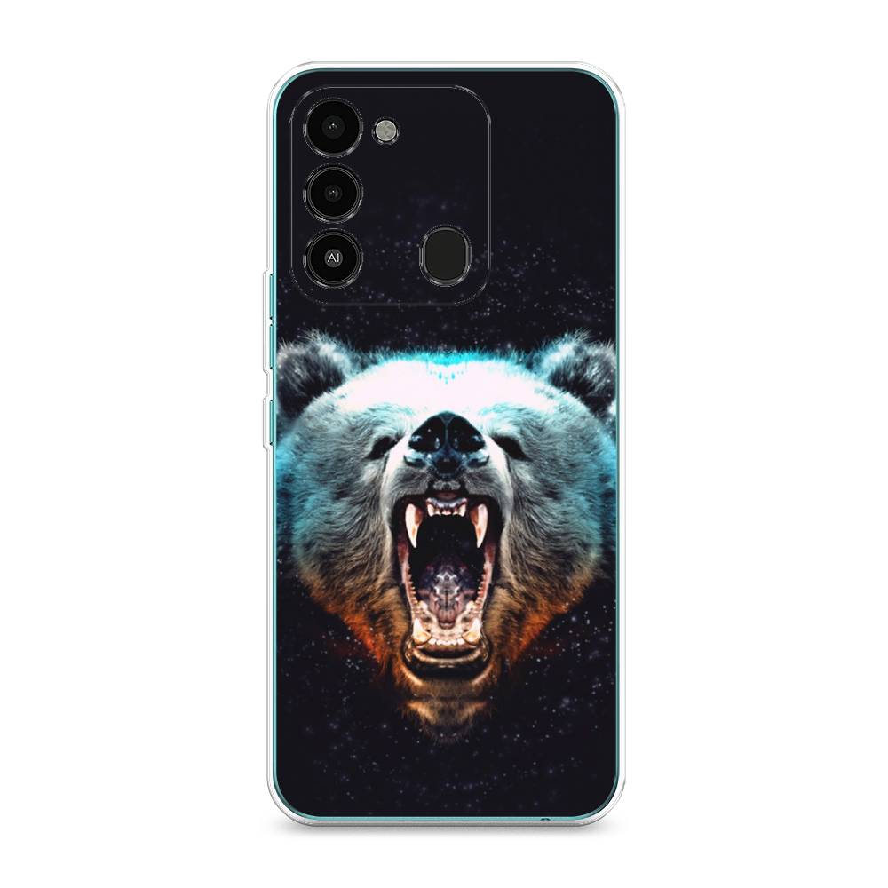

Чехол Awog на Tecno Spark Go 2022/8С/9 "Медведь", Разноцветный, 301250-2