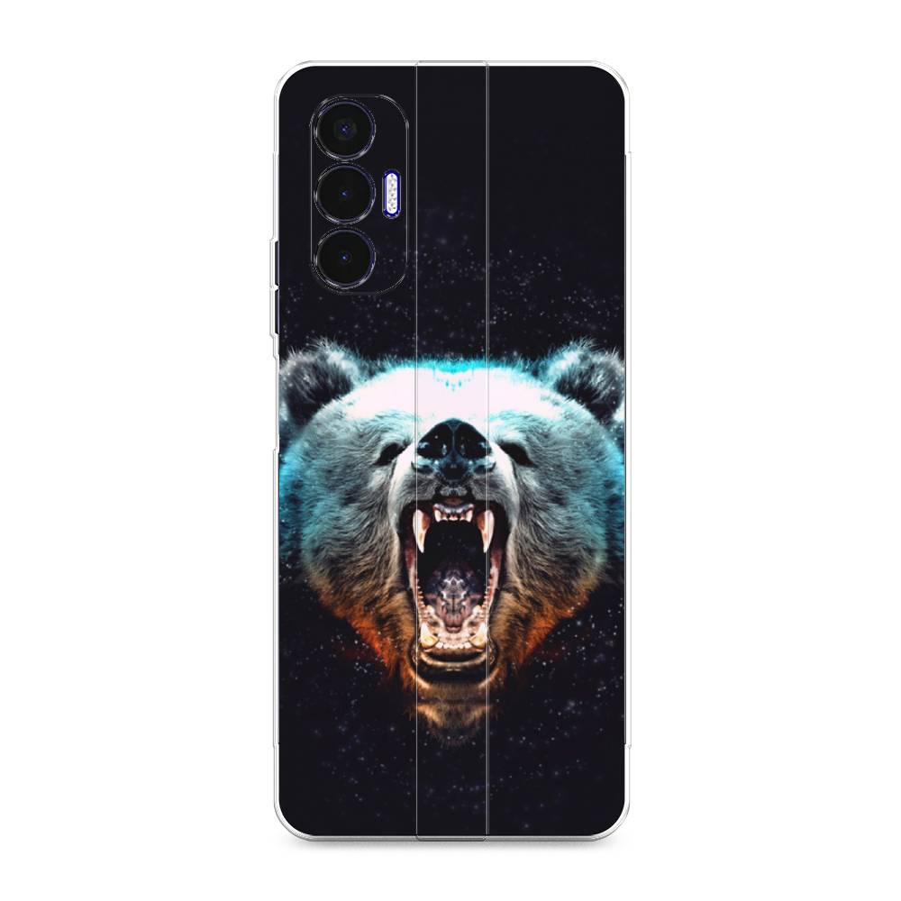 

Чехол Awog на Tecno Pova 3 "Медведь", Разноцветный, 301550-2