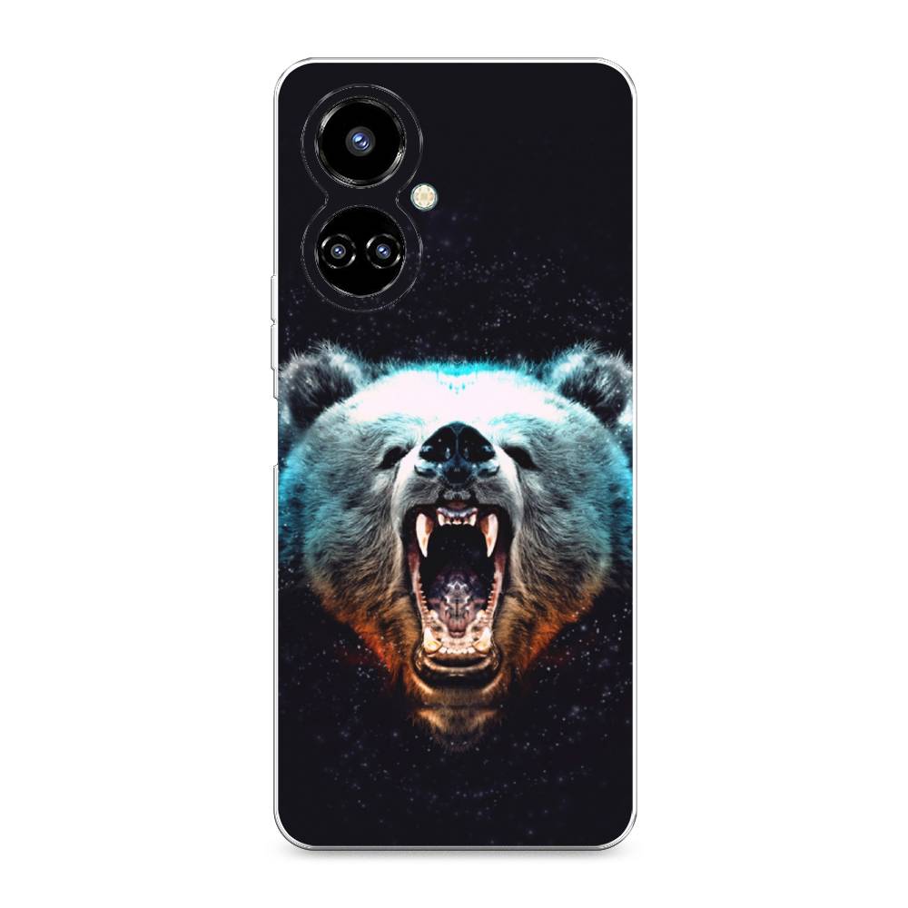 фото Силиконовый чехол "медведь" на tecno camon 19 pro 4g awog
