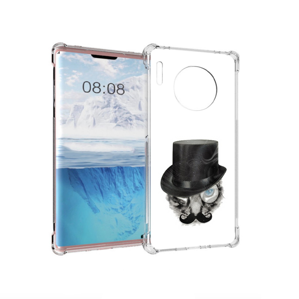 

Чехол MyPads Tocco для Huawei Mate 30 Pro интелегентный кот, Прозрачный, Tocco