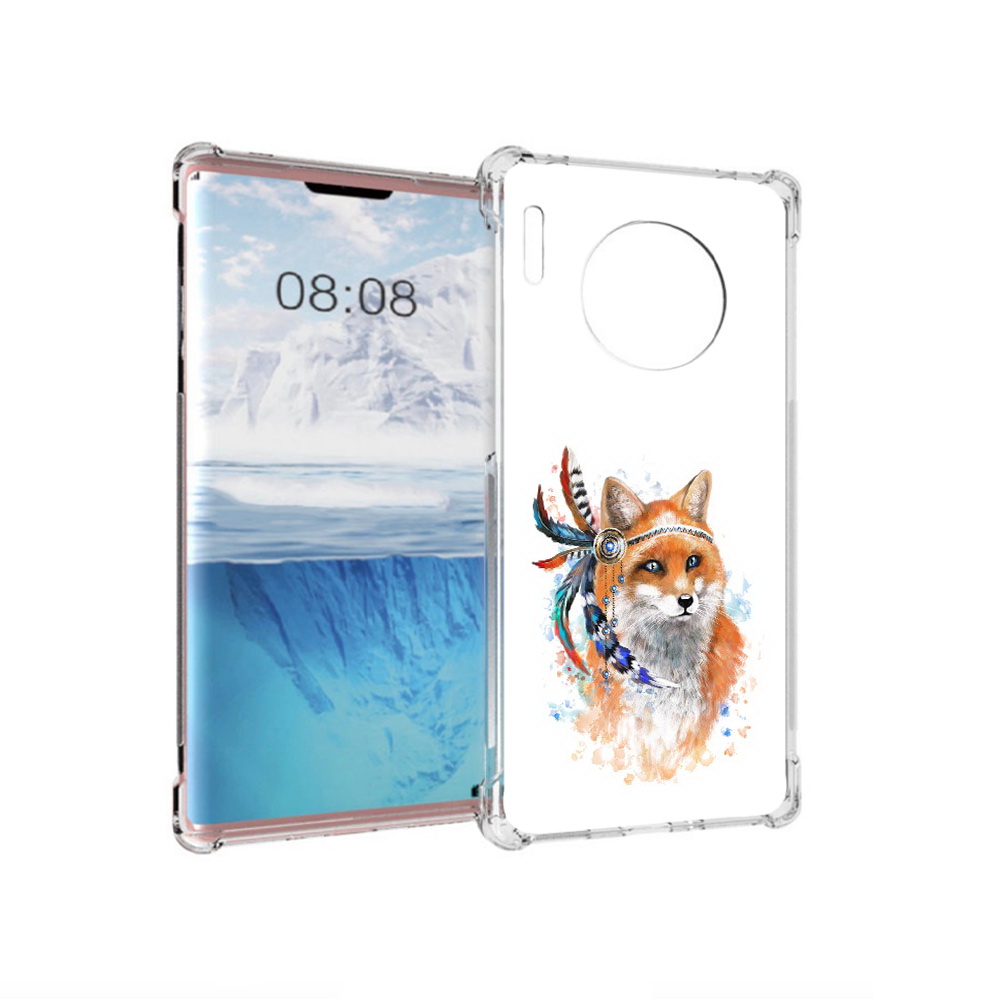 

Чехол MyPads Tocco для Huawei Mate 30 Pro инду лиса, Прозрачный, Tocco