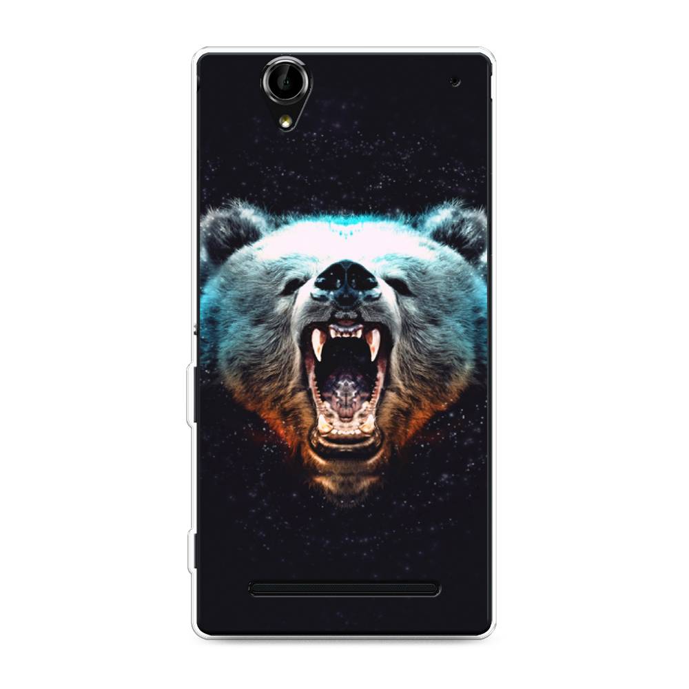 

Чехол Awog на Sony Xperia T2 Ultra "Медведь", Разноцветный, 50950-2