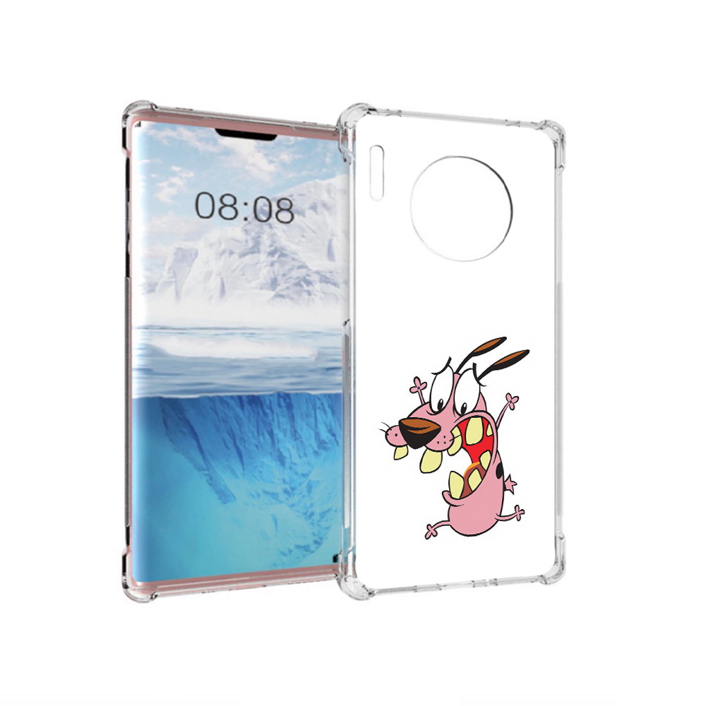

Чехол MyPads Tocco для Huawei Mate 30 Pro зубастый бобик, Прозрачный, Tocco