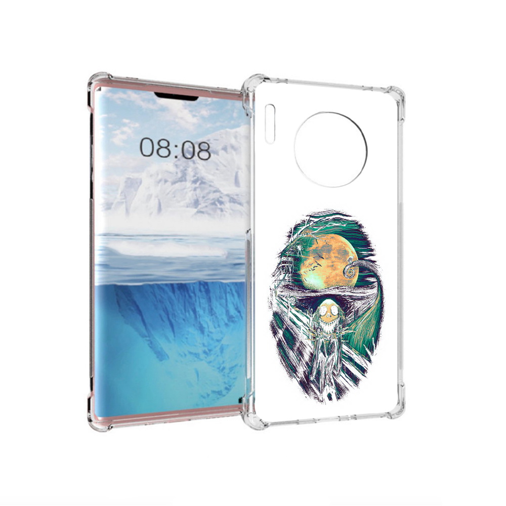 

Чехол MyPads Tocco для Huawei Mate 30 Pro зубастое существо абстракция, Прозрачный, Tocco