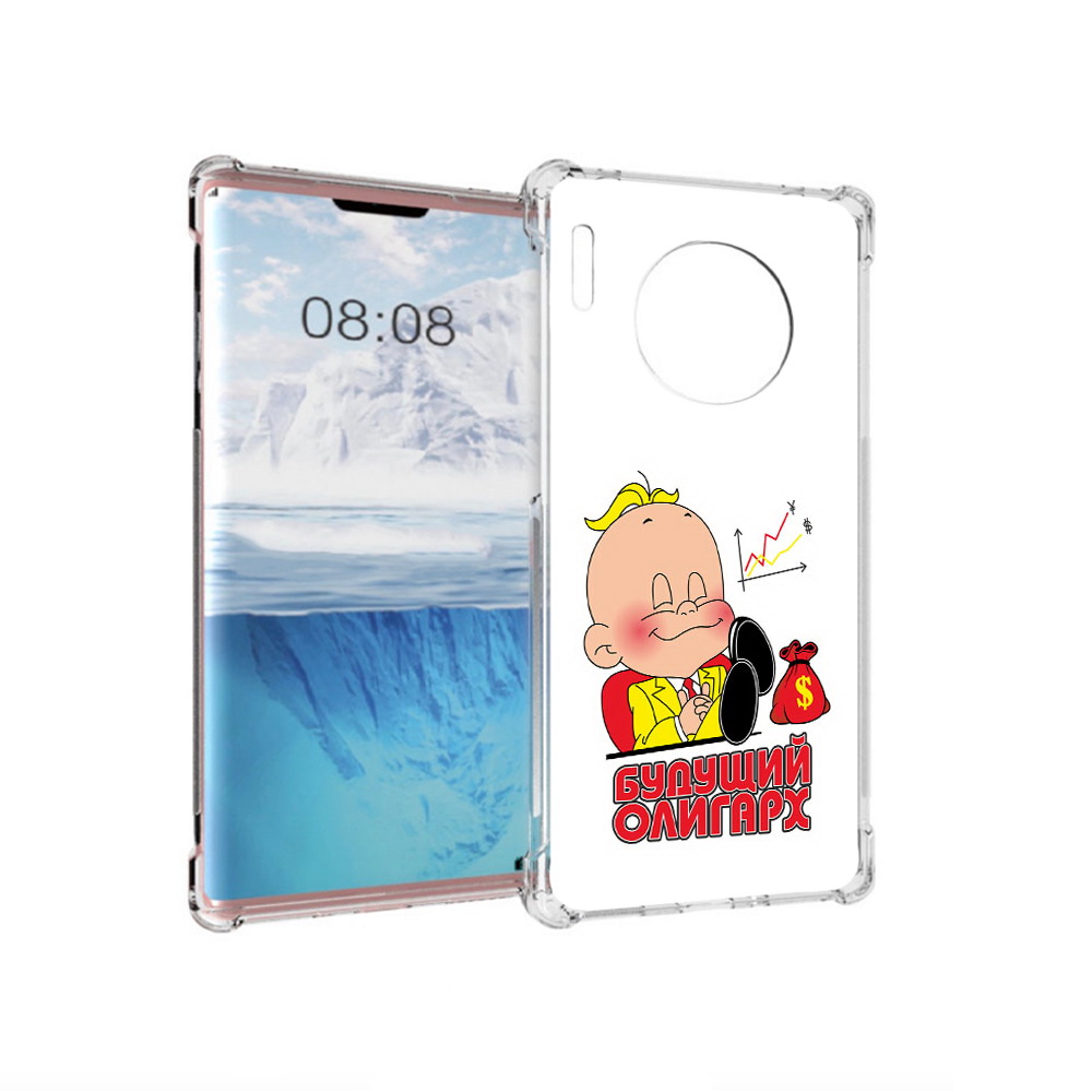 

Чехол MyPads Tocco для Huawei Mate 30 Pro Будущий олигарх, Прозрачный, Tocco