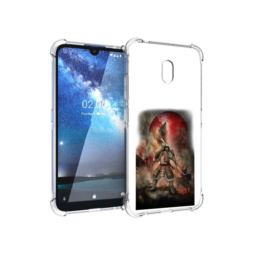 

Чехол MyPads Tocco для Nokia 2.2 китайскийвоин (PT134721.103.388), Прозрачный, Tocco
