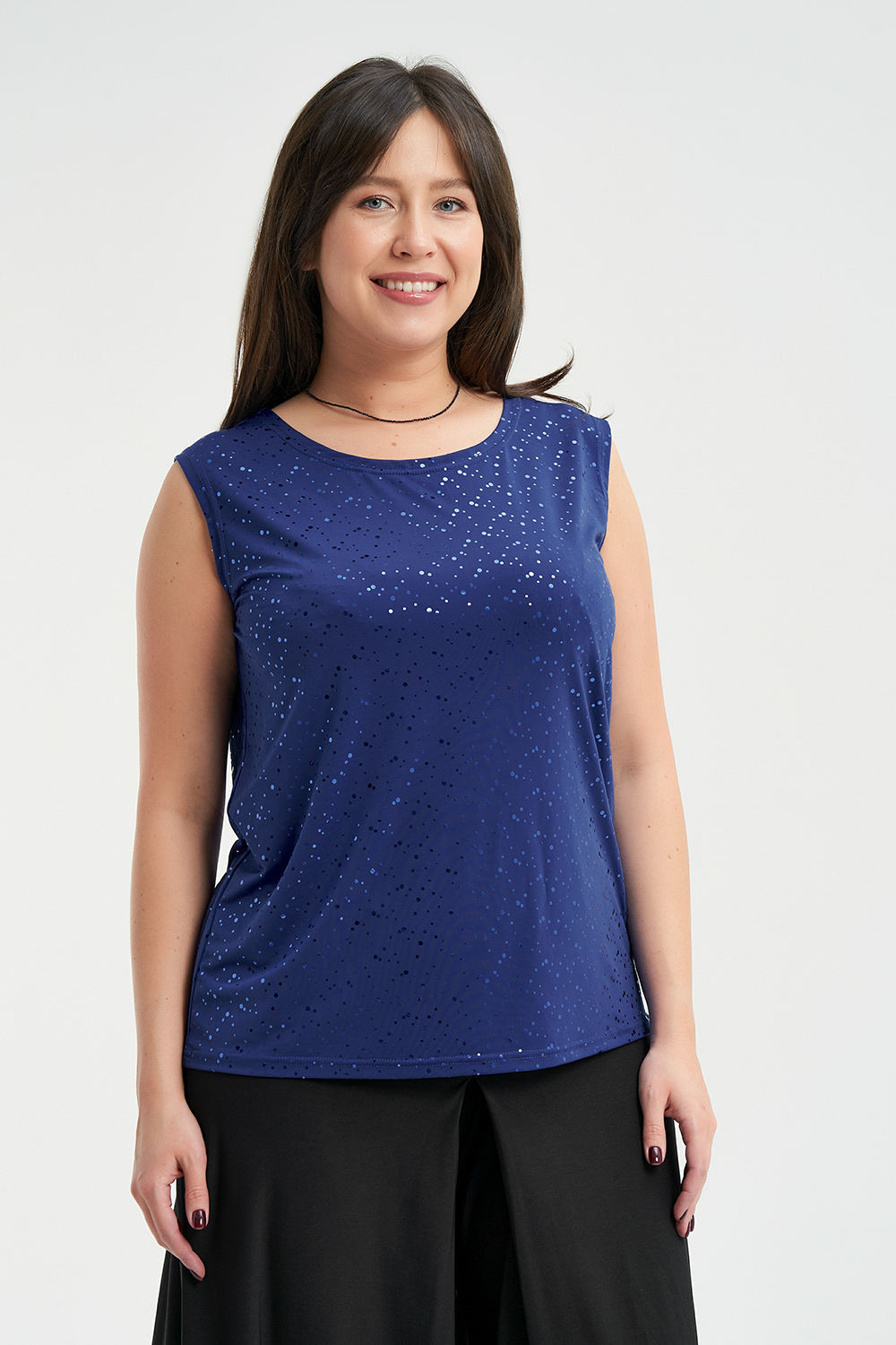 

Блуза женская OLSI 2307001 синяя 50 RU, Синий, 2307001