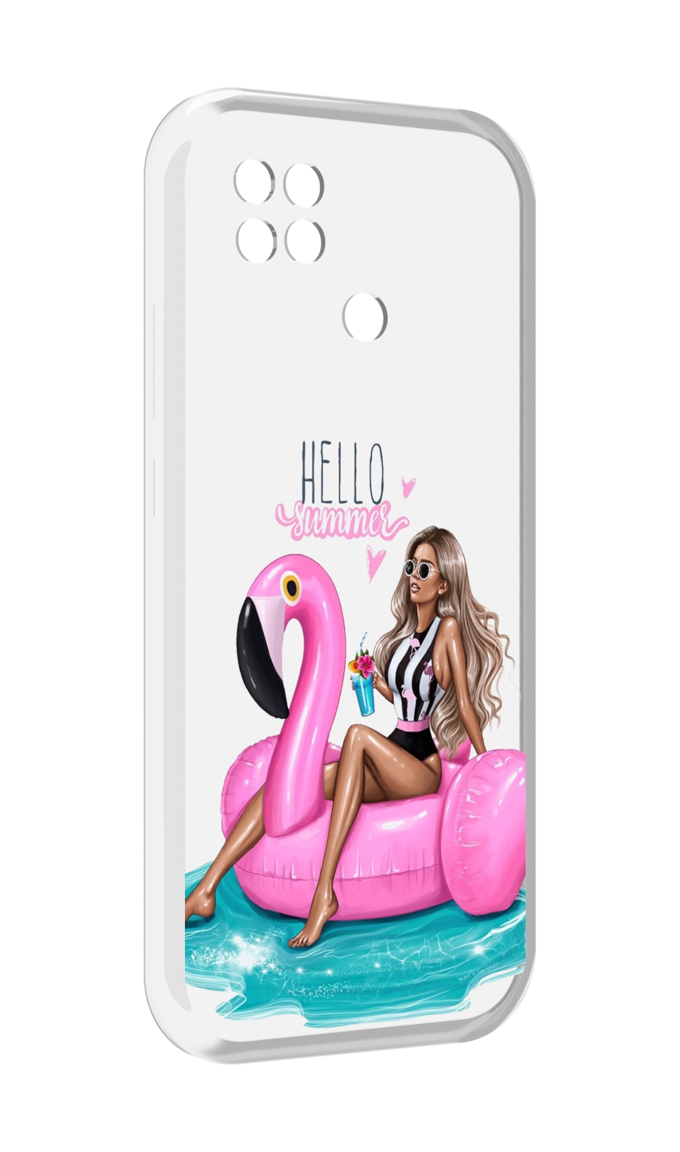 

Чехол MyPads Hello-summer для Xiaomi Poco C40, Прозрачный, Tocco