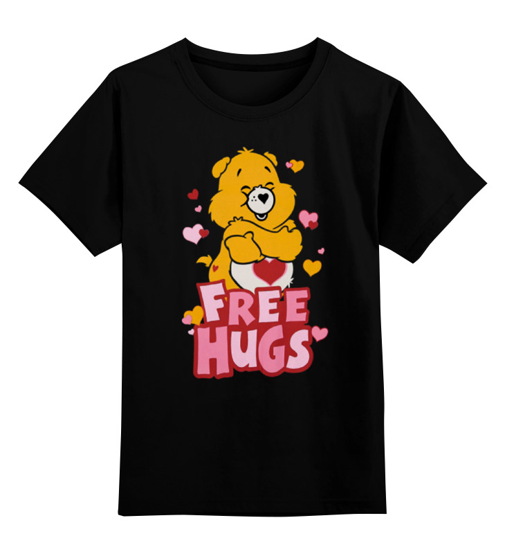 

Детская футболка Printio Free hugs цв.черный р.128, 0000000930251