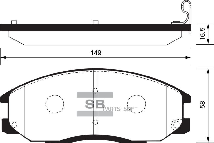 

Тормозные колодки Sangsin brake передние SP1157
