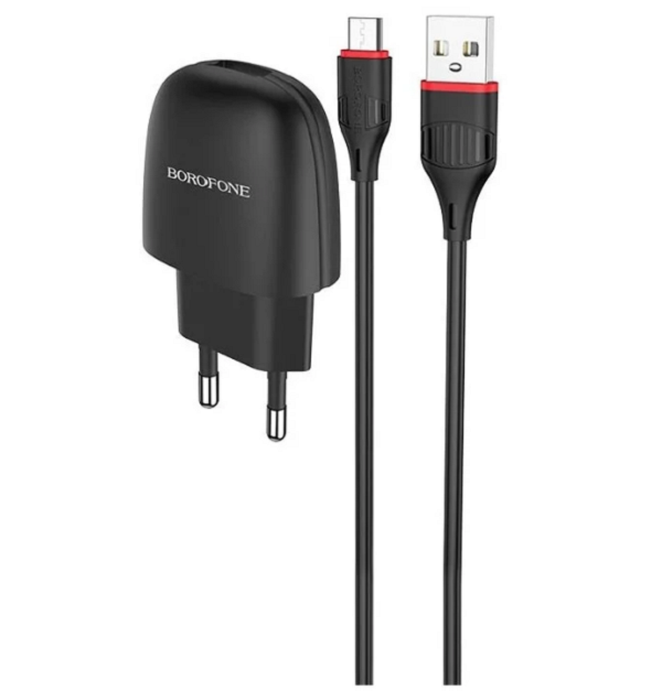 

Сетевое зарядное устройство Borofone BA-49A type-c - usb 1xUSB 2,1 А черный, BA-49A