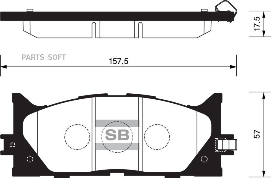 

Тормозные колодки Sangsin brake передние SP2080