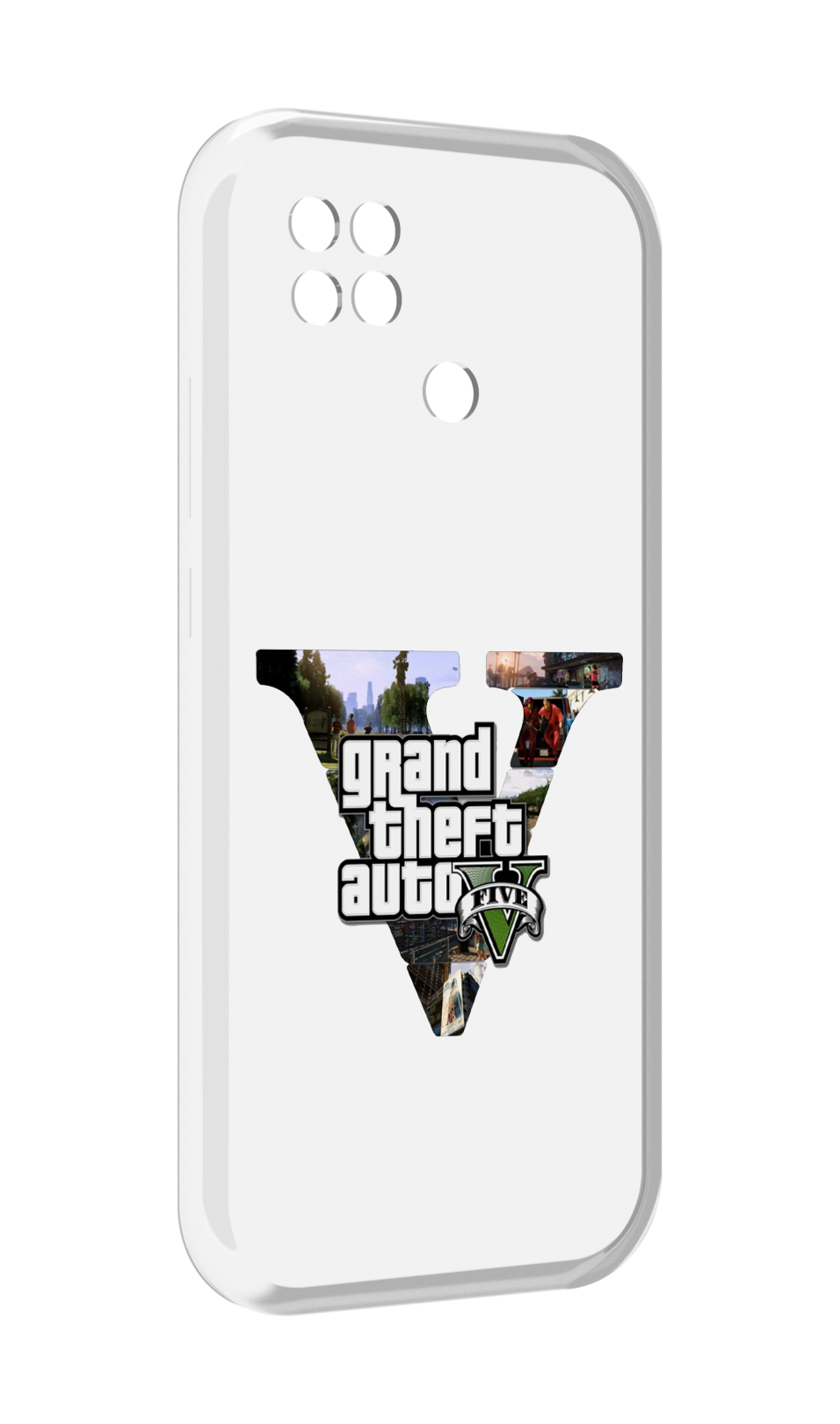 

Чехол MyPads GTA 5 логотип для Xiaomi Poco C40, Прозрачный, Tocco