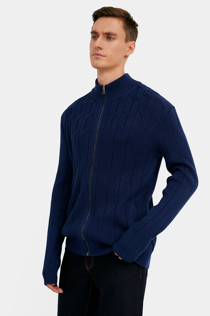 

Кардиган мужской W20-21115 Finn Flare синий 2XL, W20-21115