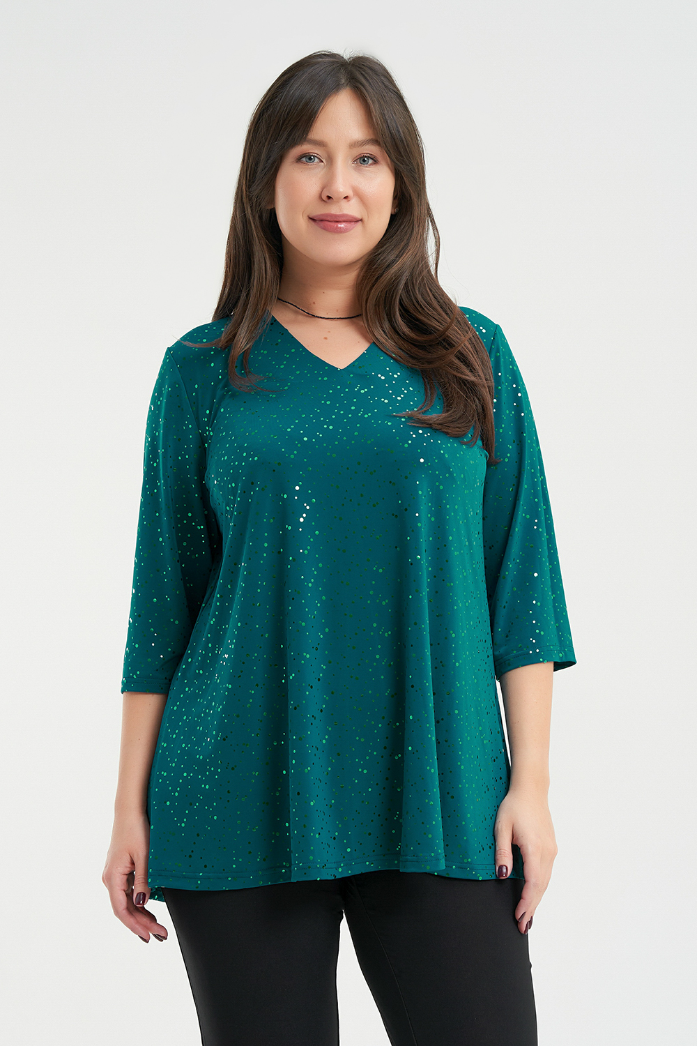 

Блуза женская OLSI 2306001 бирюзовая 70 RU, 2306001