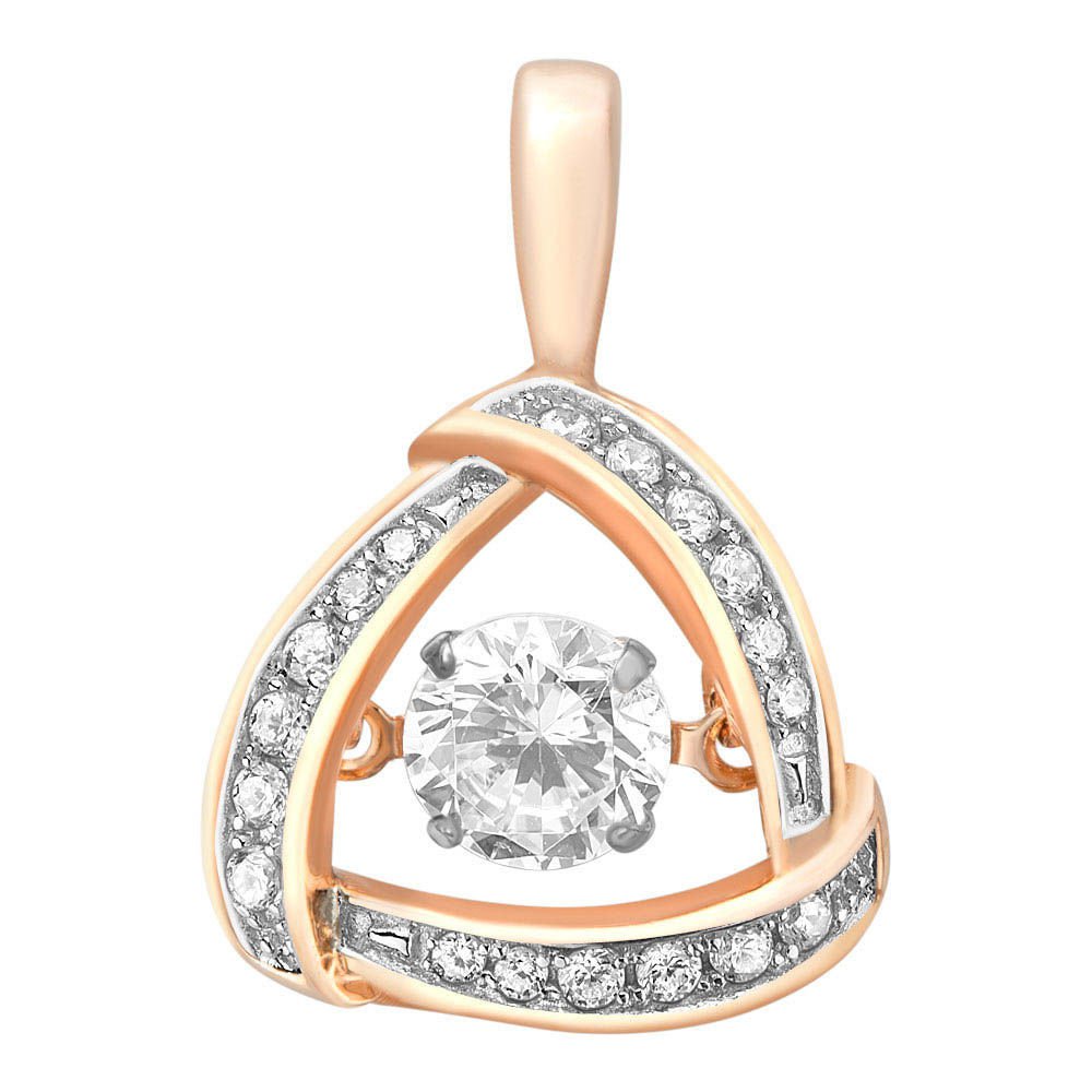 

Подвеска из серебра с фианитом 585Gold 703003718, 703003718
