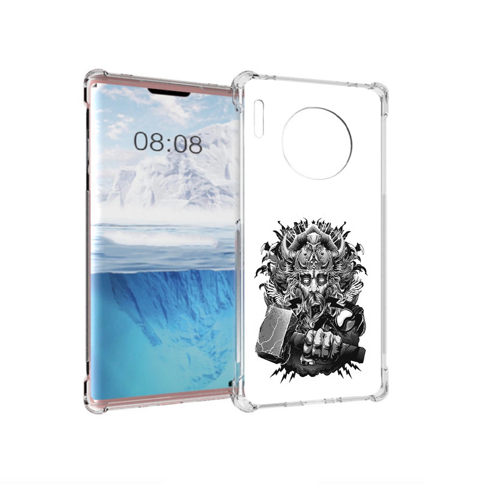 

Чехол MyPads Tocco для Huawei Mate 30 Pro злой тор, Прозрачный, Tocco