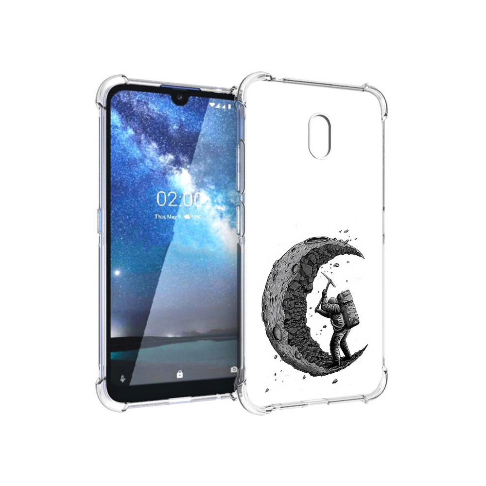 

Чехол MyPads Tocco для Nokia 2.2 камненная луна (PT134721.103.384), Прозрачный, Tocco