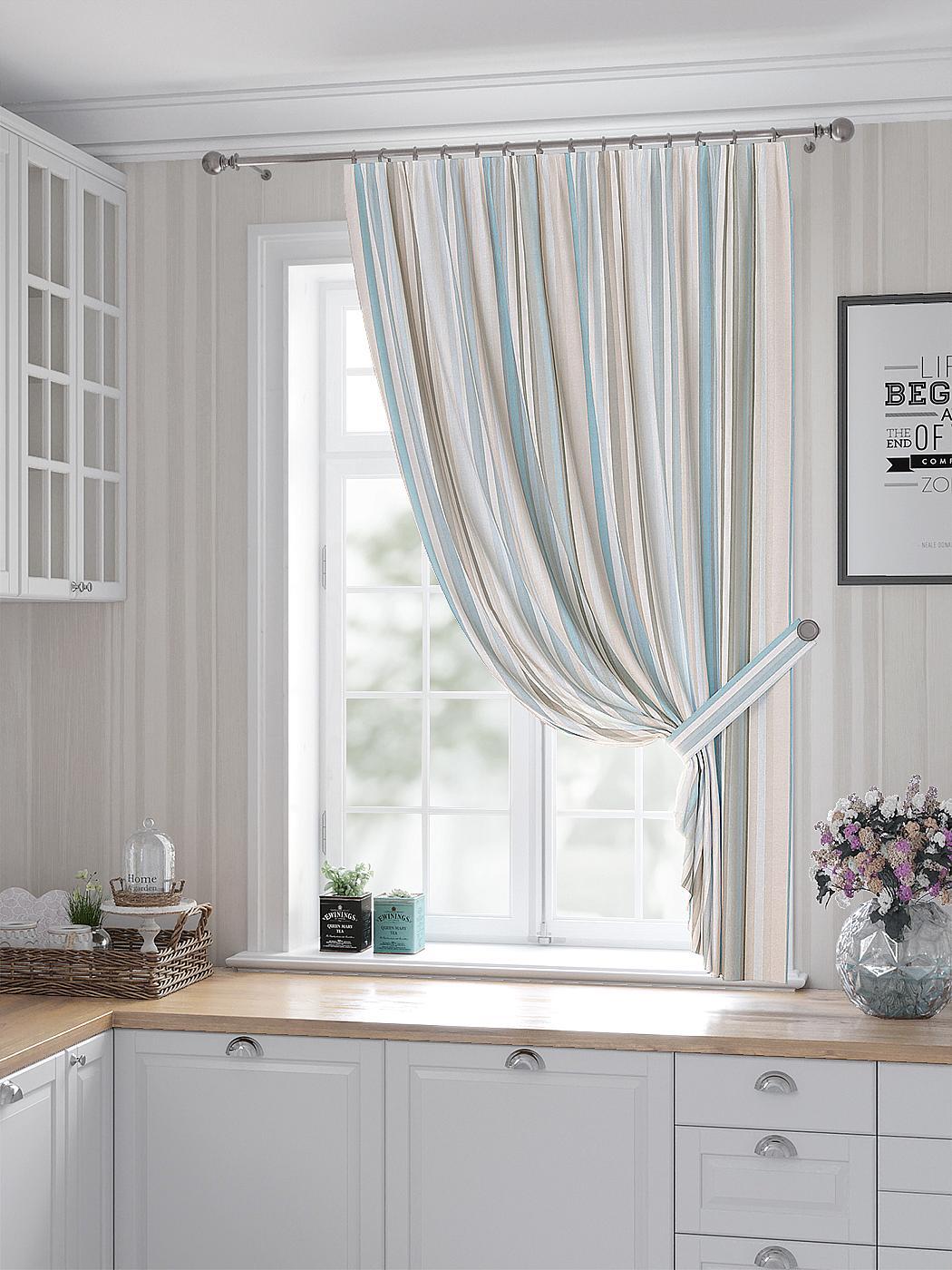 

Комплекты штор AT HOME Фиремирс высота 180 см, ширина 150 см, Бежевый, 530483