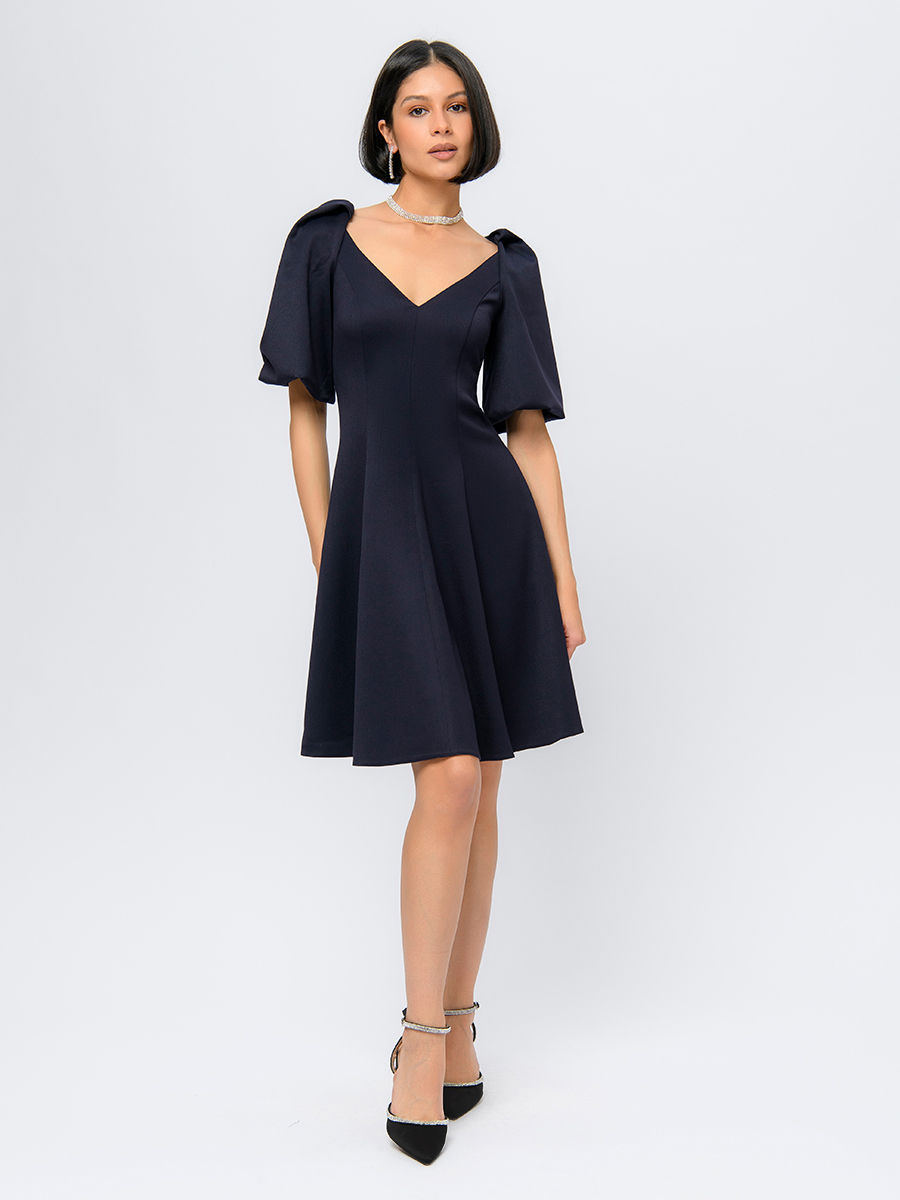 

Платье женское 1001dress 102834 синее 48 RU, Синий, 102834