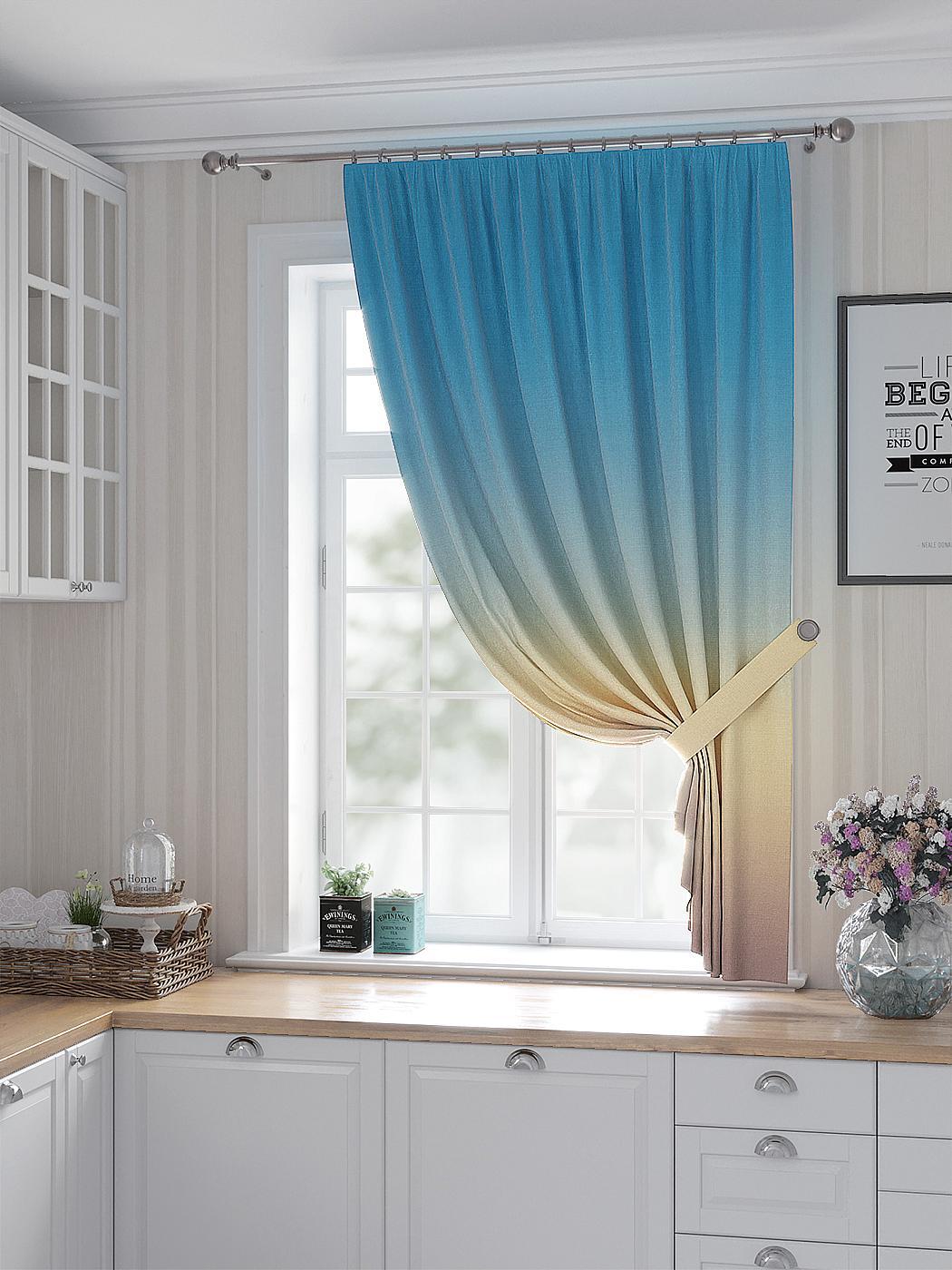 

Комплекты штор AT HOME Винекрис высота 180 см, ширина 150 см, Бежевый, 530468