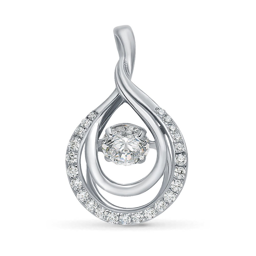 

Подвеска из серебра с фианитом 585Gold 703003724, 703003724
