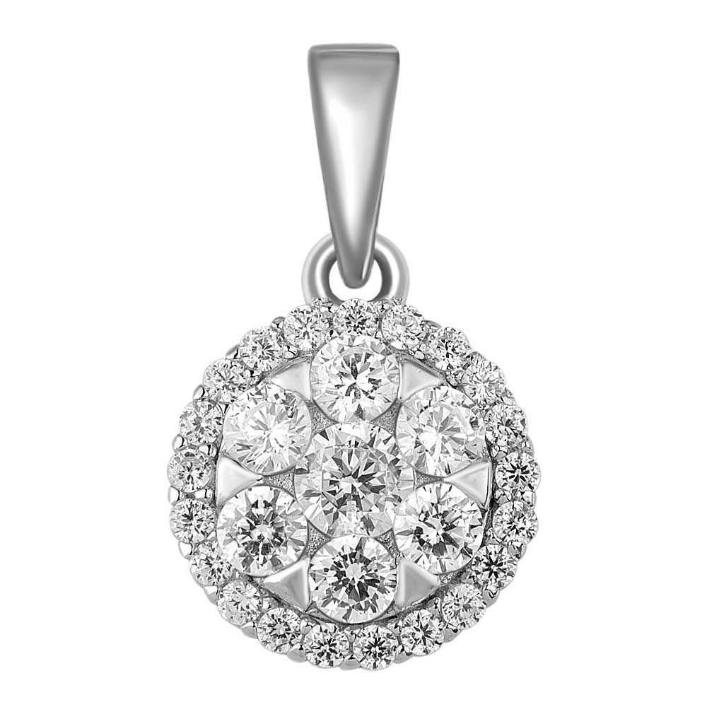 

Подвеска из серебра с фианитом 585Gold 703003721, 703003721