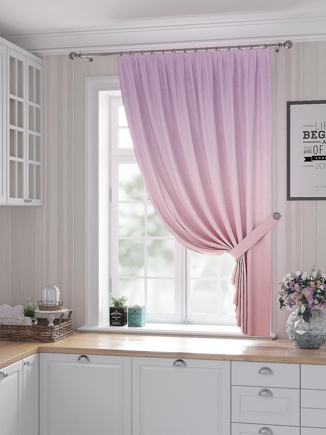 

Комплекты штор AT HOME Понквинс высота 180 см, ширина 150 см, Розовый, 530446