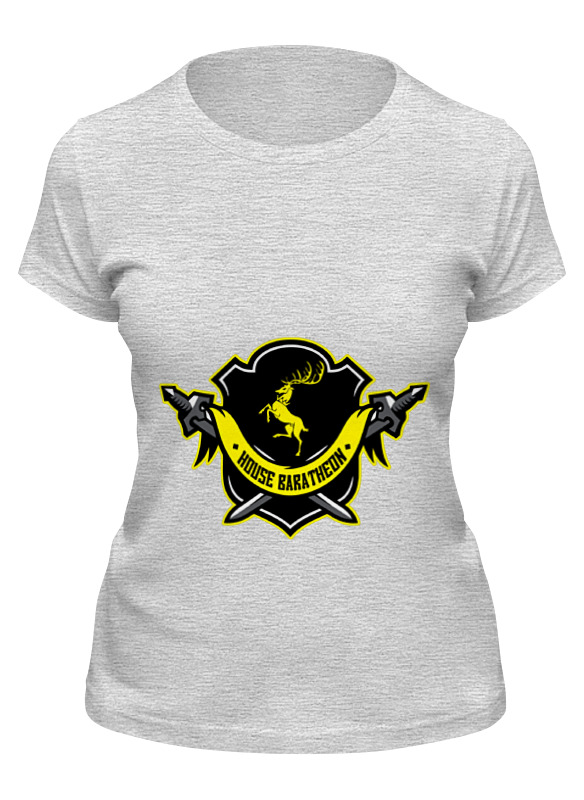 

Футболка женская Printio House baratheon серая L, House baratheon