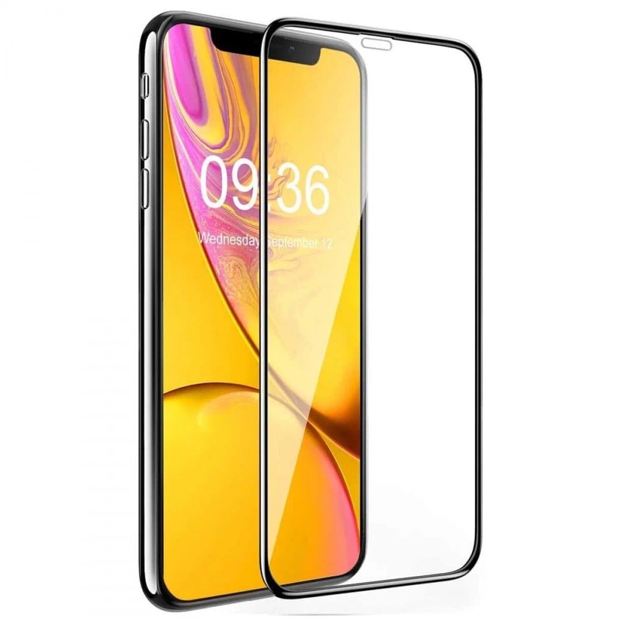 

Стекло защитное для FULL GLUE PREMIUM, ДЛЯ IPHONE XR ЧЕРНЫЙ