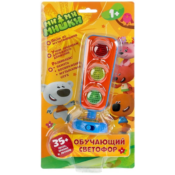 

Музыкальная игрушка «Ми-ми-мишки. Обучающий светофор», 35 песен, правил, свет