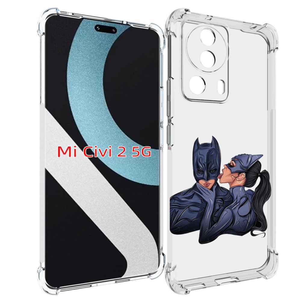 Чехол MyPads бетман-и-кошка для Xiaomi Civi 2