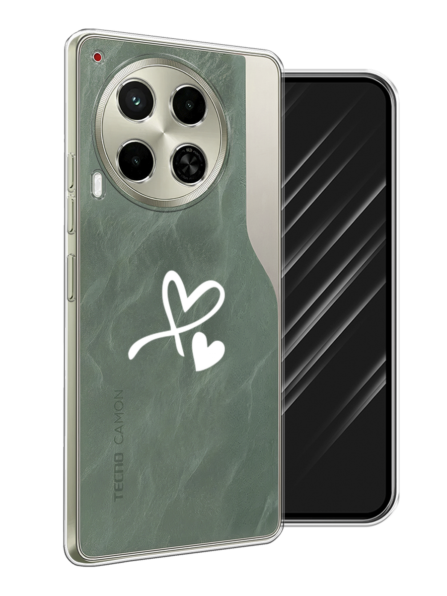 

Чехол Awog на Tecno Camon 30 5G "Сердечко минимализм", Белый, 305550-1