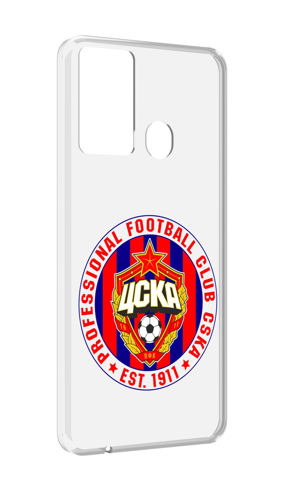 

Чехол MyPads ФК ЦСК логотип для Itel P37/Itel Vision 2S, Прозрачный, Tocco