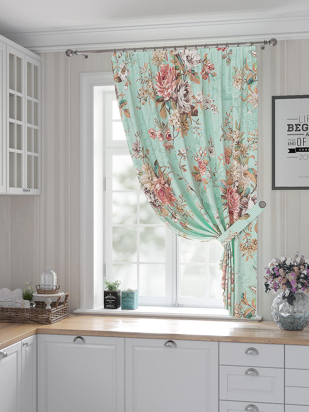 

Комплекты штор AT HOME Тенвелик высота 180 см, ширина 150 см, Бежевый, 530285