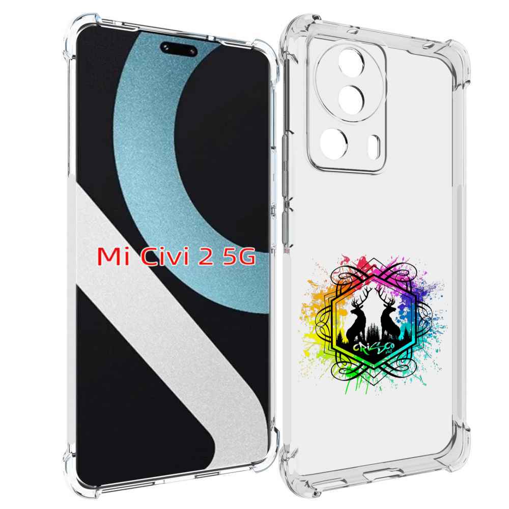 

Чехол MyPads арт-с-оленями для Xiaomi Civi 2, Прозрачный, Tocco