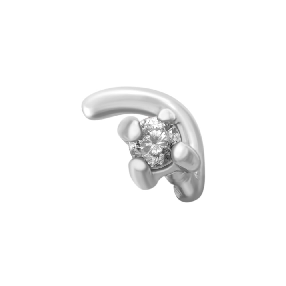 

Пирсинг из серебра с фианитом 585Gold 908000119, 908000119