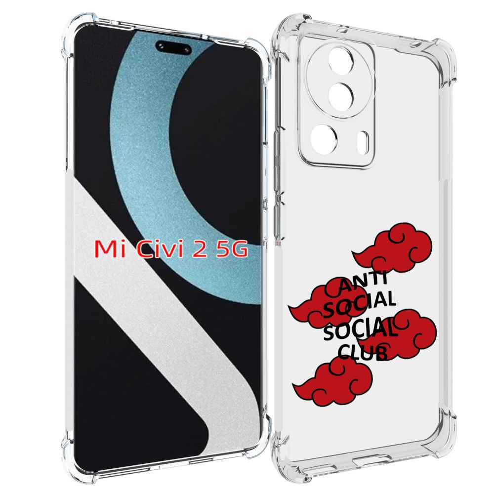 

Чехол MyPads анти-социал-социал-клаб для Xiaomi Civi 2, Прозрачный, Tocco