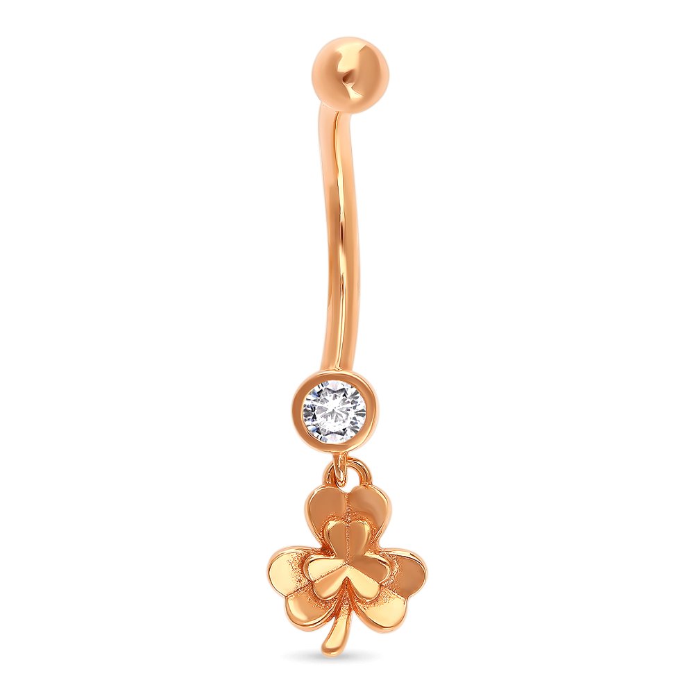 

Пирсинг из серебра с фианитом 585Gold 908000142, 908000142