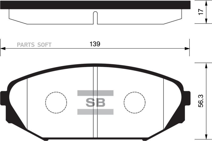 

Тормозные колодки Sangsin brake передние SP1271