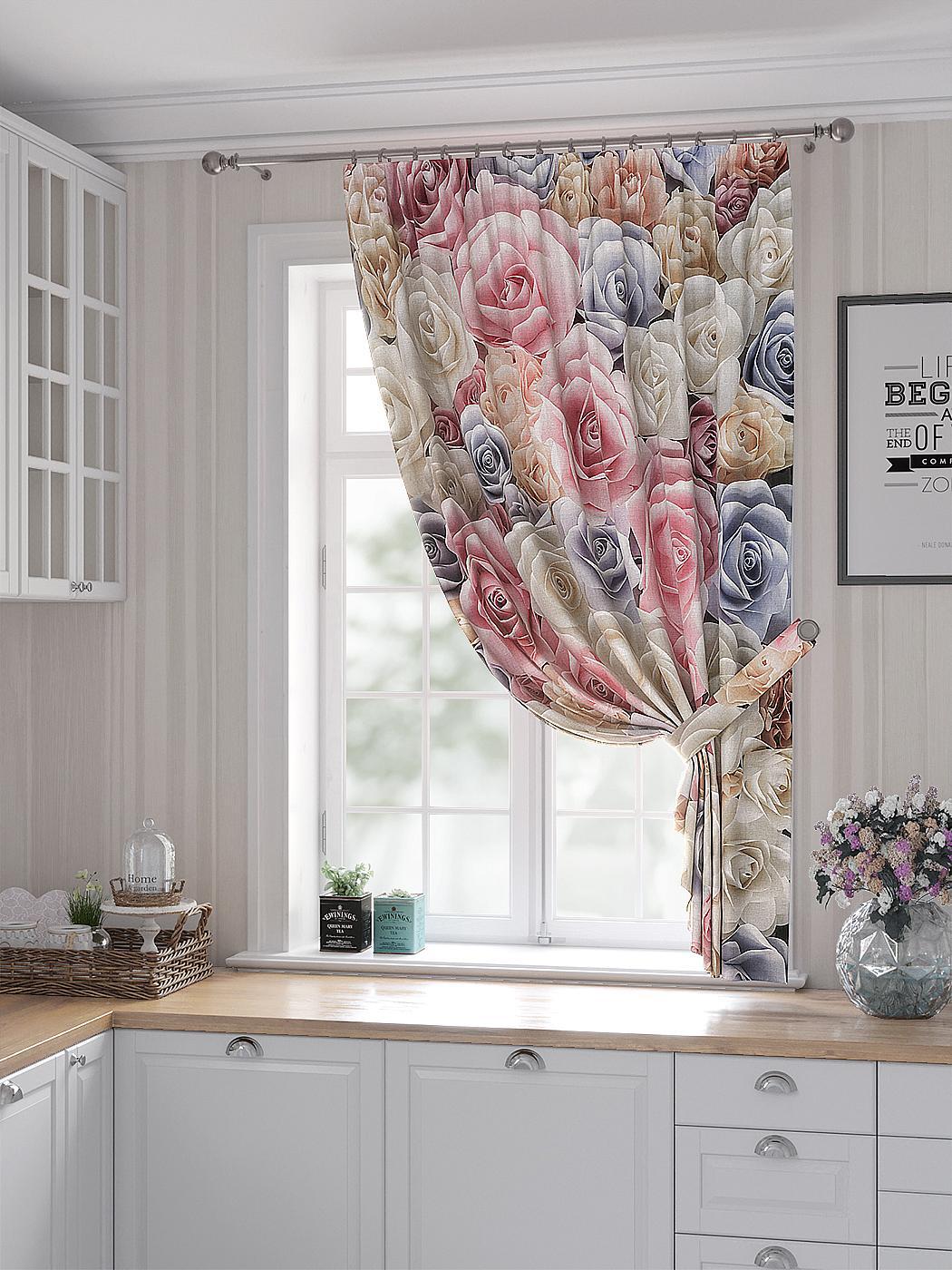 

Комплекты штор AT HOME Фиренвис высота 180 см, ширина 150 см, Бежевый, 530245